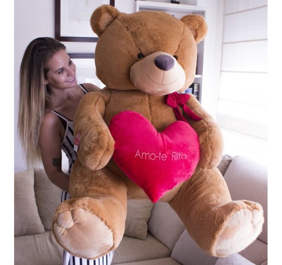 Peluche Urso Gigante Personalizável com Foto ou Texto 125/165cm ❤