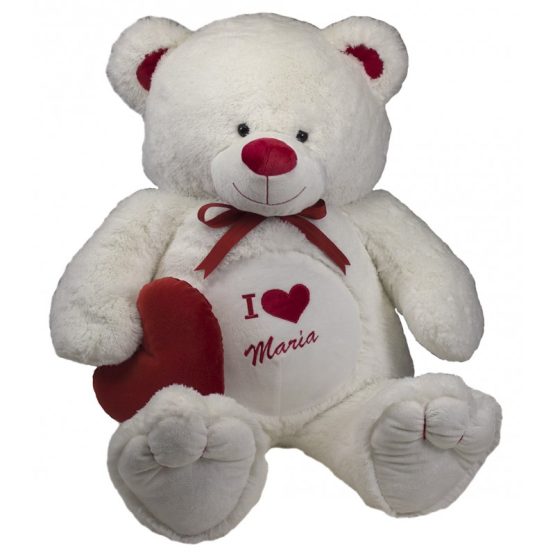 Peluche Personalizado Urso Branco Gigante 125/165cm ❤