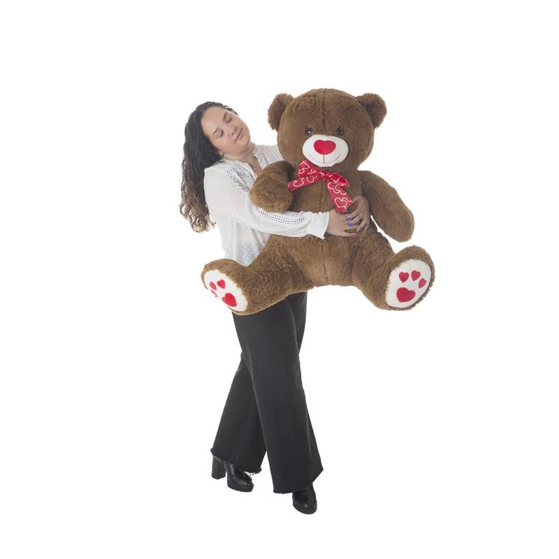 Urso de Peluche Gigante Sentado 80Cm Castanho