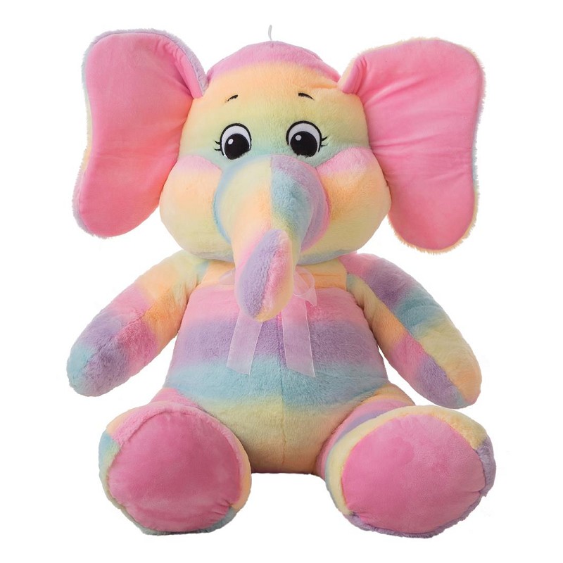 Elefante de Peluche colorido – 25 e 120 cm